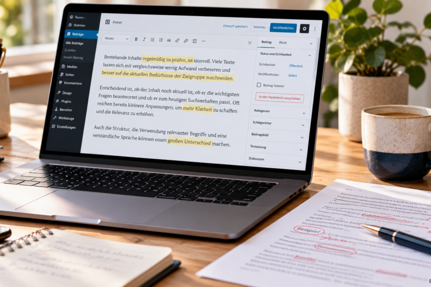 Website-Texte überarbeiten